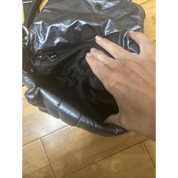 THINK ROYLAN Bar Bag In Shiny Black 3 Straps Versatile Whimsigoth Minimalist - Picture 9 of 11